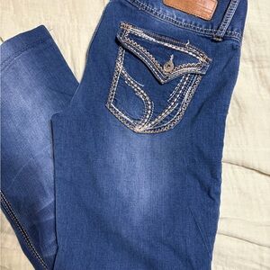 Ariya Dark Blue Boot Cut Jeans